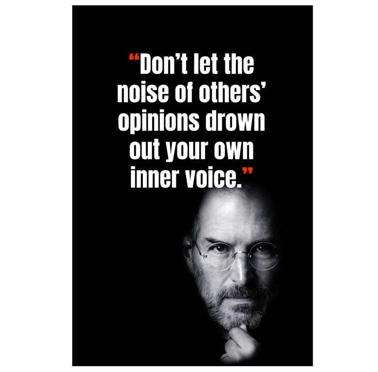 Steve Jobs quote poster