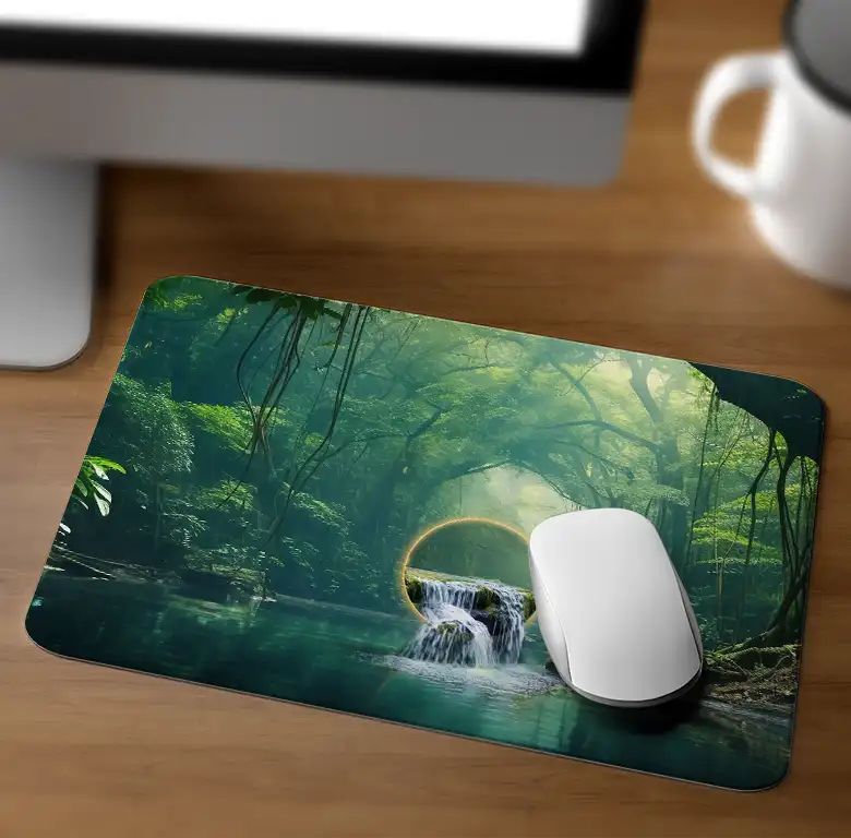 Green mouse pad